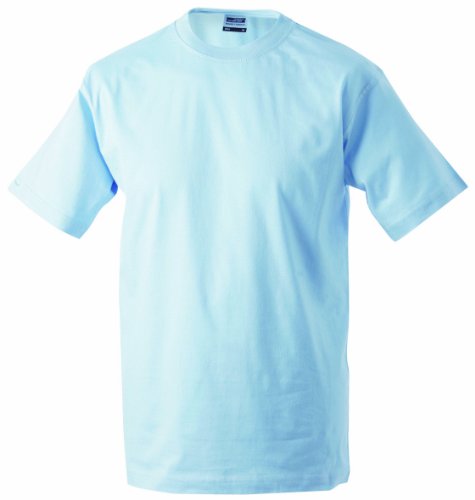 James & Nicholson Herren T-Shirt Round Heavy &Uuml;G, light-blue, XXXXL, JN002 lblu Preisvergleich