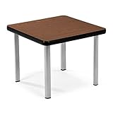 UPC 845123006092 product image for OFM ET2020-MHGY-SLG End Table with 4 Legs, Mahogany/Silver | upcitemdb.com