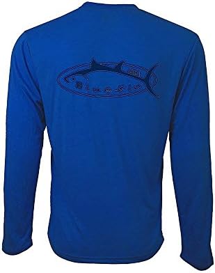 Bluefin Technical Tee Logo Long Sleeve Shirt - Light Blue - Large