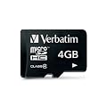 Verbatim 44002 Class 4 Micro-SDHC Secure Digital 44GO 4096 MB
