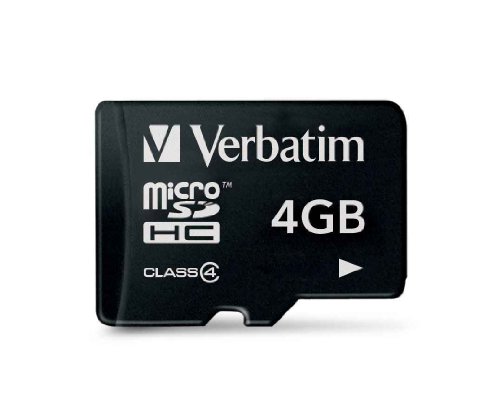 Verbatim Class 4 MicroSDHC 4GB Speicherkarte (T-Blister) Preisvergleich
