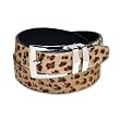 LEOPARD Skin Design Leather Belt Silver-Tone Buckle LEOPARD Skin Design Leather Belt Silver-Tone Buckle