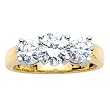 3 Diamond Anniversary Band 2 ct. in 14K Yellow Gold (Good, J-K Color, I2-I3 Clarity)