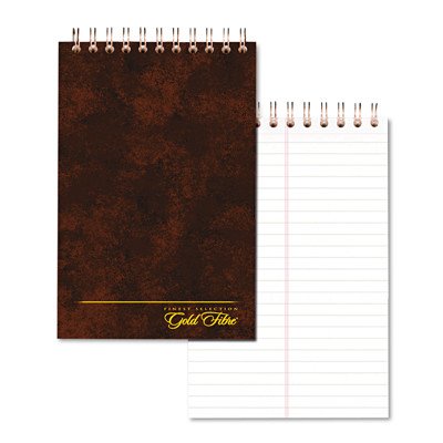 Ampad Gold Fibre Gregg Rule Spiral Steno Book, 6