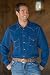 Men's Indigo Denim Shirt