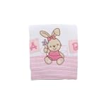 Couverture brod�e � motif lapin pour...