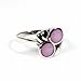STERLING SILVER RING with Pink Mother of Pearl 12mm