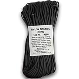550lb. Type III Paracord 100' Black