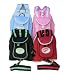 Sport Sac with Leash for Dogs - Large in Black with Green Details