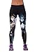 Timemory Womens Corpse Bride Movie Printed Athletic Ankle Tights One Size