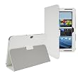 Funda Case Soporte Blanco de Cuero sint�tico (PU) para Samsung Galaxy Note 10.1 N8000 Tablet