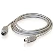 Cables To Go 09569 8-pin Mini-Din Male/Female Serial Extension Cable, Beige (10 Feet / 3.04 Meters)