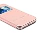 iPhone 7 Case, LONTECT Slim Thin View Window PU Leather Flip Case with Smart Unlock Metal Slide Touch for Apple iPhone 7 - Rose Gold