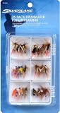 Silverlakes 25 Piece Freshwater Flies & Streamers Kit