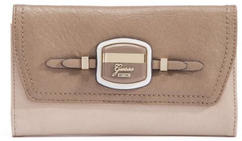 Guess Huma Slim Clutch Nude Multi