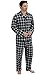 Del Rossa Men's Flannel Pajama Set, Long Cotton Pjs
