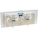 Lasko 2138 8-Inch Electrically Reversible Twin Window Fan