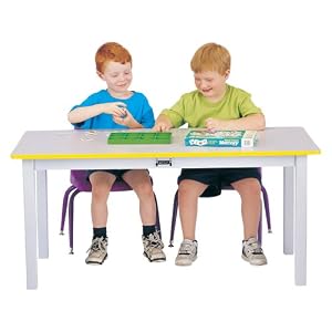 Large Rectangle Table – 22\” High – Navy – School & Play Furniture