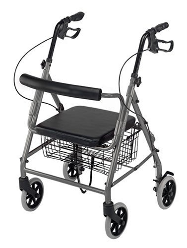 Duro-Med Ultra Lightweight Hemi Aluminum Rollator, Royal Blue