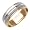 Beverly Diamonds White-and-yellow-gold MENS 14K 2-TONE WEDDING BAND RING - 3.5