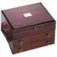 Bristol Grande Mahogany Silverware Chest with Brown Lining
