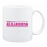 New  Property Of Alejandra Retro  Mug Name