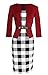 Lovaru Women's Work Mini Bodycon Stretch Zipper Pencil Dress