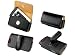 PREMIUM HORIZONTAL SIDE LEATHER CASE POUCH (With 2 Interchangable Belt Clips; 1 Stationary, 1 Swivel) for Motorola RAZR V3, V3i, V3m, V3c, V3t, V3r, V3a / Samsung U740, T809, T629, A707 SYNC, A900 BLADE, U540, M610 / SANYO KATANA 6600, KATANA II 6650, 8500 DLX, LG VX8600, AX8600, VX8700 - RETAIL PACKAING