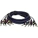 PYLE-PRO PPSN814 - 10 Ft. 8 Channel Unbalanced 1/4'' Male to 1/4'' Male Snake Cable