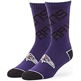 NFL Men's '47 Helix Casual Dress Crew Socks, 1-Pack