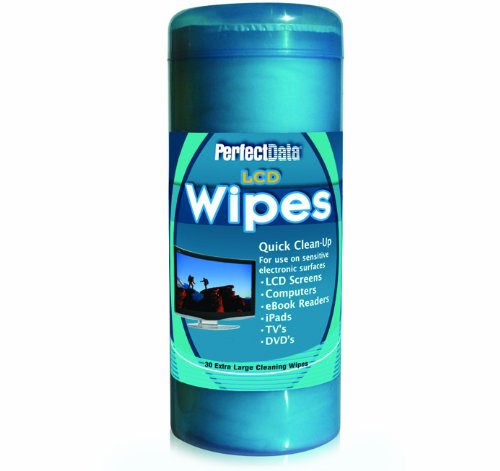 PerfectData LCD/Plasma Screen Wipes, White (PD-105707-1)