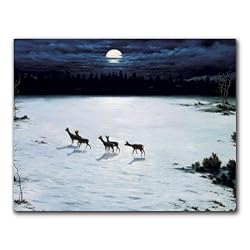 Crossing by Night - Box Set of 12 Greeting Cards and Patterned Envelopes