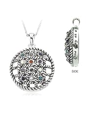 12-Step Sobriety Necklace in Sterling Silver