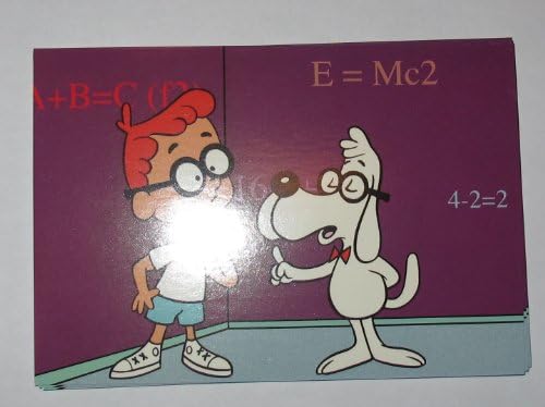 Vintage Postcard Rocky and Bullwinkle Sherman and Mr Peabody