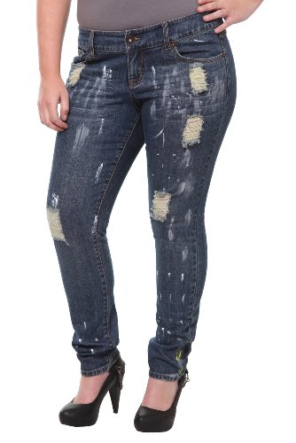 Torrid Plus Size Torrid Denim - Warhol Painted Skinny Jean product image