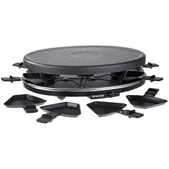 Severin RG 2681 Raclette-Partygrill, schwarz / 8 Pf�nnchen / 1100 W