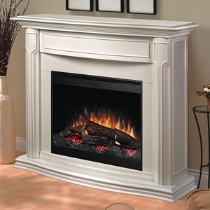Dimplex Addison DFP69139W Electric Fireplace Mantle with Firebox, White