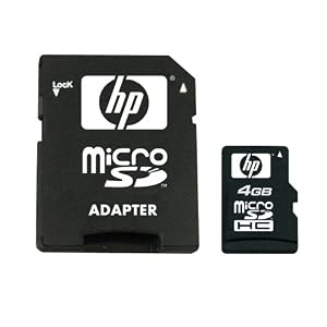 HP 4 GB Class 4 microSDHC Flash Memory Card L1882A-EF