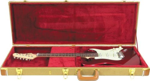 Musicians Gear Deluxe Electric Guitar Case Tweed