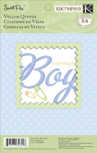 KandCompany Sweet Pea Boy Vellum Quotes