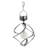 Trademark Home 82-SL138 Mosaic Color LED Solar Powered Wind Spinner Light