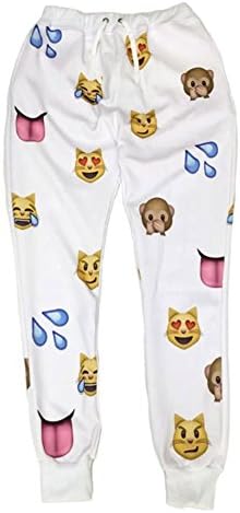 Emoji White 3D Sweatpants Joggers