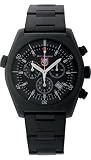 Luminox Black SR-71 Blackbird Men's Chronograph Alarm Watch - Black Dial - Black PVD Plated Stainless Steel Bracelet - 9062