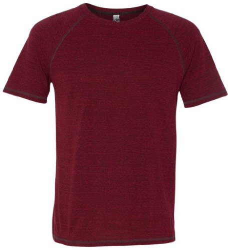 Yoga Clothing For You Men's Red Heather Tri-blend Tee Shirt