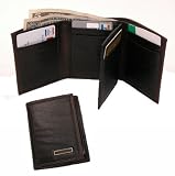Leather Two Tone Credit Card Trifold by Tommy Hilfiger