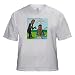 Kanye West and 50 Cent Bet on Record Sales Cartoon - Adult Birch-Gray-T-Shirt 2XL