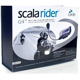 Cardo - Scala Rider G4 - Kit Intercom Moto / Pour 1 casque int�gral