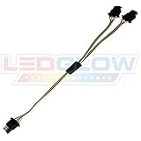 LEDGlow Flat 4 Pin Y-Splitter Adapter Trailer Harness for LED Tailgate Light Bars