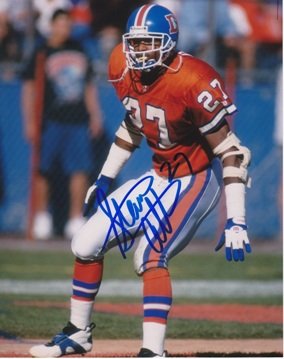 Steve Atwater Autographed Denver Broncos 8x10 THROWBACK Photo