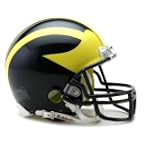 Michigan Riddell College Mini Replica Helmet